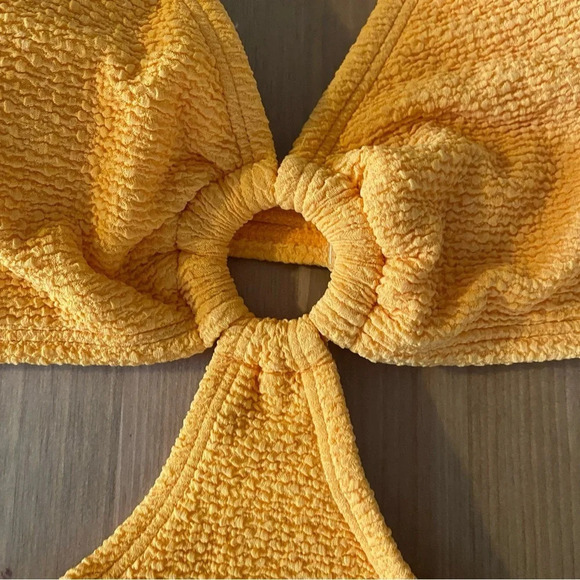 NWOT Orange Shade & Shore Women's XL (16) Textured Ring Detail Monokini Swimsuit - Picture 13 of 13